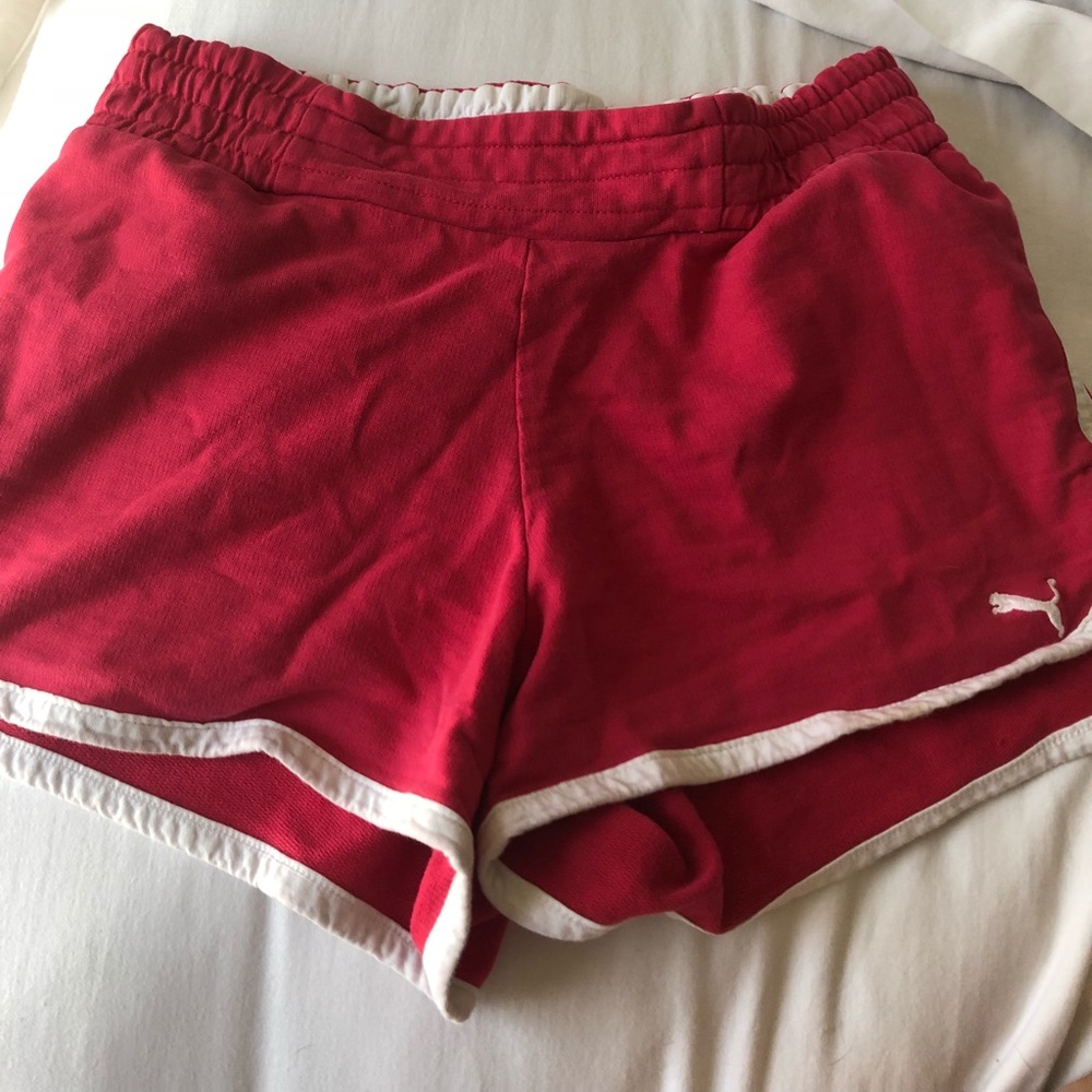 Pink PUMA shorts